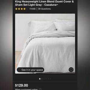 King Size Linen Casaluna Duvet